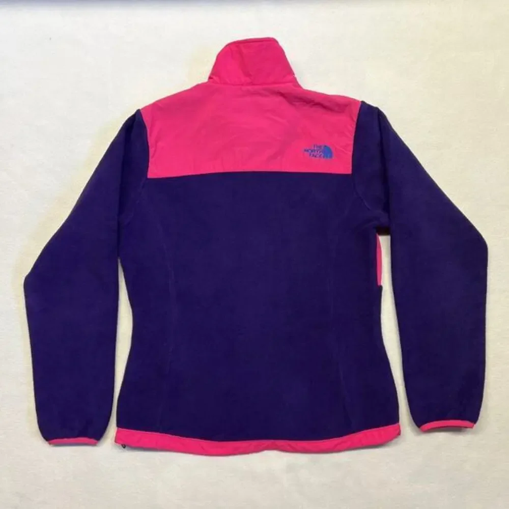The North Face Womens Custom Denali‎ Fleece Full Zip Jacket Medium Pink & Purple - Picture 2 of 14